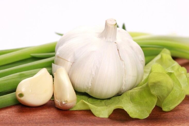 Garlic has anthelmintic properties due to its pungent taste. 